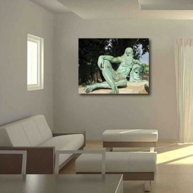 Πίνακας σε καμβά Leonardo Da Vinci - Leonardo Statue